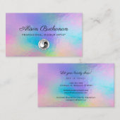 Holografisch Manuscript Moderne Bedrijfseigenaar Visitekaartje (Voorkant / Achterkant)