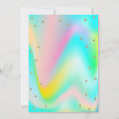 Holografisch Masque, lampjes, kant, sterren Quince Kaart (Achterkant)