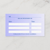 Holografisch Medisch 3D Caduceus White Cross Afsprakenkaartje (Achterkant)