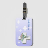 Holografisch Medisch 3D Caduceus White Cross Bagagelabel (Voorkant (verticaal))