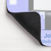 Holografisch Medisch 3D Caduceus White Cross Muismat (Hoek)