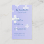 Holografisch Medisch 3D Caduceus White Cross Visitekaartje (Achterkant)