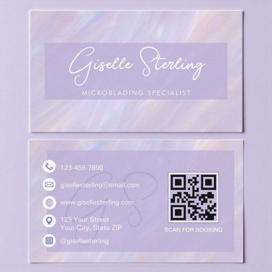 Holografisch Microblading Professional Visitekaartje