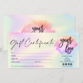 holografisch modern cadekaarcertificaat toevoegen  (Voorkant / Achterkant)