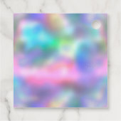 Holografisch Modern Dank Je Wel Ongebruikelijk Bedankjes Labels (Achterkant)