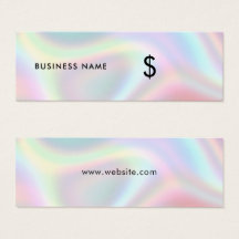 Holografisch modern, minimaal eenvoudig Label met 