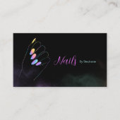 Holografisch mousserend glitter Nail Art-mest Visitekaartje (Voorkant)