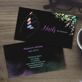Holografisch mousserend glitter Nail Art-mest Visitekaartje