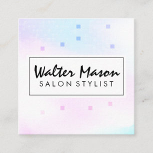 Holografisch mozaïekgeometrisch vierkante visitekaartje