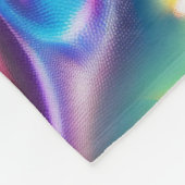 Holografisch ontwerp Futuristische en glinsterende Fleece Deken (Hoek)