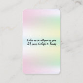 Holografisch ontwerp - Social Media QR Code Busine Visitekaartje (Achterkant)