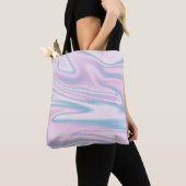 Holografisch ontwerp tote bag (Dichtbij)