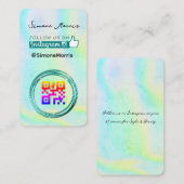 Holografisch ontwerp Visitekaartje (Voorkant / Achterkant)