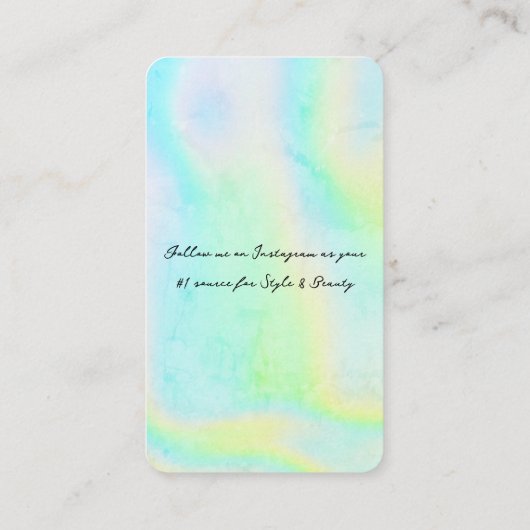 Holografisch ontwerp Visitekaartje (Achterkant)