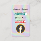 Holografisch ontwerp Visitekaartje (Voorkant)