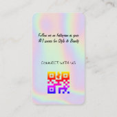 Holografisch ontwerp Visitekaartje (Achterkant)