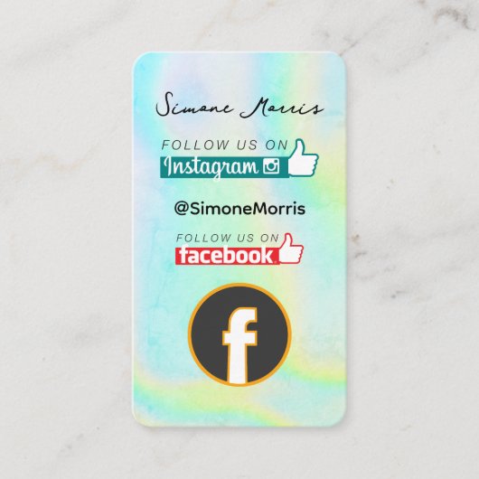 Holografisch ontwerp Visitekaartje (Voorkant)