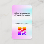 Holografisch ontwerp Visitekaartje (Achterkant)