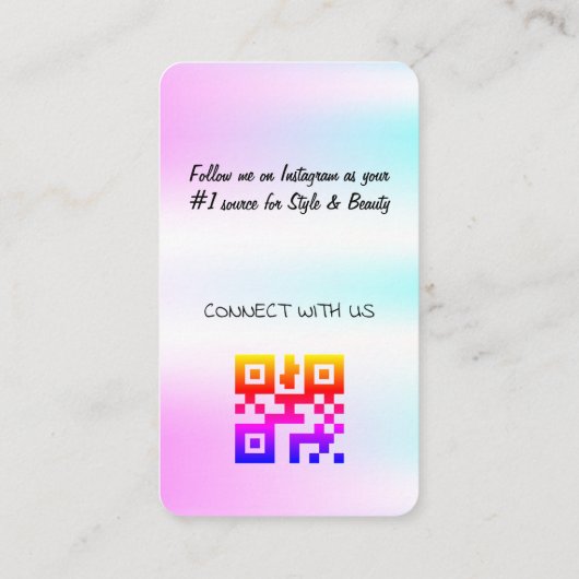 Holografisch ontwerp Visitekaartje (Achterkant)