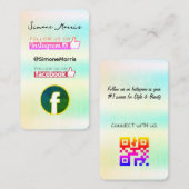 Holografisch ontwerp Visitekaartje (Voorkant / Achterkant)