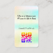 Holografisch ontwerp Visitekaartje (Achterkant)