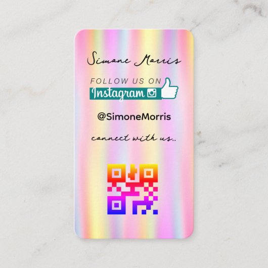 Holografisch ontwerp Visitekaartje (Voorkant)