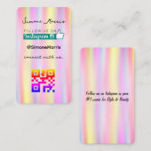 Holografisch ontwerp Visitekaartje (Voorkant / Achterkant)