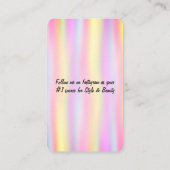 Holografisch ontwerp Visitekaartje (Achterkant)