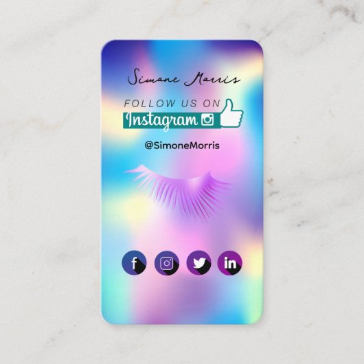 Holografisch ontwerp Visitekaartje (Voorkant)