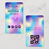 Holografisch ontwerp Visitekaartje (Voorkant / Achterkant)