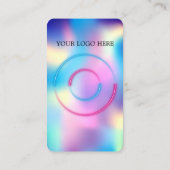 Holografisch ontwerp Visitekaartje (Achterkant)