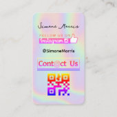 Holografisch ontwerp Visitekaartje (Voorkant)