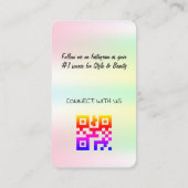 Holografisch ontwerp Visitekaartje (Achterkant)