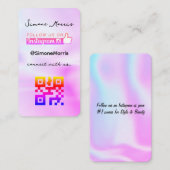 Holografisch ontwerp Visitekaartje (Voorkant / Achterkant)