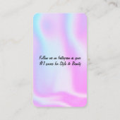 Holografisch ontwerp Visitekaartje (Achterkant)