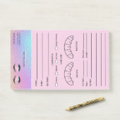Holografisch Oogwimper Cliënt Registratieformulie Post-it® Notes (Op bureau)