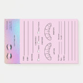Holografisch Oogwimper Cliënt Registratieformulie Post-it® Notes (Voorkant)