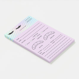 Holografisch Oogwimper Cliënt Registratieformulie Post-it® Notes