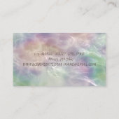 Holografisch opal Gold Lotus Confetti Yoga I Visitekaartje (Achterkant)