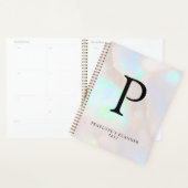 Holografisch Opal Iridiserend Monogram Chic Planner (Display)