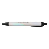 Holografisch Opal Iridiserend Monogram Chic Zwarte Inkt Pen (Bodem)