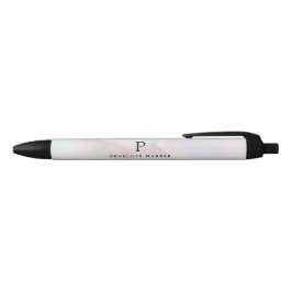 Holografisch Opal Iridiserend Monogram Chic Zwarte Inkt Pen