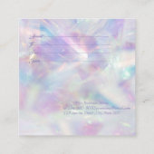  Holografisch, Opal, Lijst, Confetti Kortingskaartje (Achterkant)