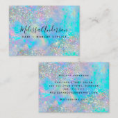 Holografisch opal steen Glitter Visitekaartje (Voorkant / Achterkant)