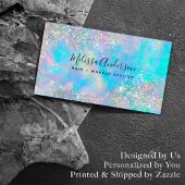 Holografisch opal steen Glitter Visitekaartje