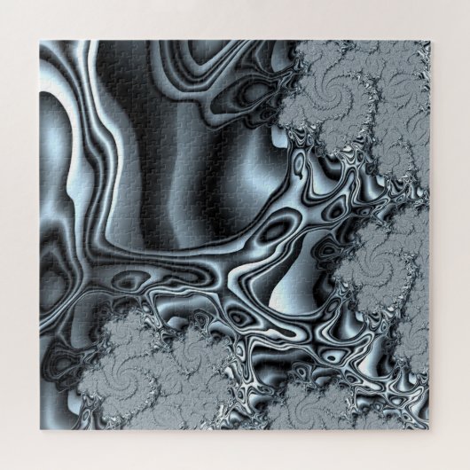 Holografisch overzicht fractale structuur in Silve Legpuzzel (Horizontaal)