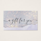 Holografisch Paars Glitter Luxe Gift Kaart (Voorkant)
