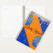 Holografisch Paars Glitter Luxury Glam Planner (Display)