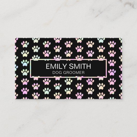 Holografisch papier afdrukpakket visitekaartje (Voorkant)