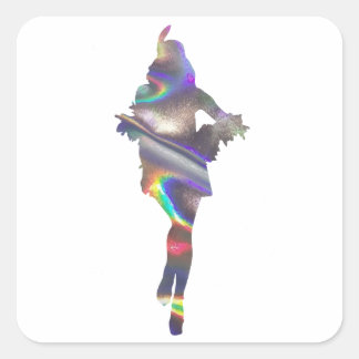 holografisch papier vierkante sticker
